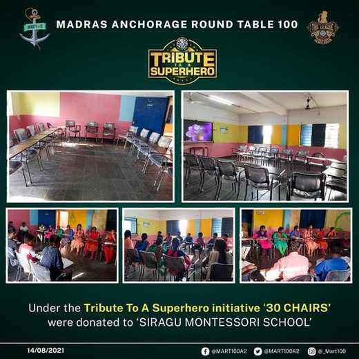 Tribute to a Superhero: Chairs for Schools
