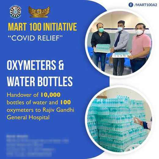 Water Bottles and Oximeters for RGGH