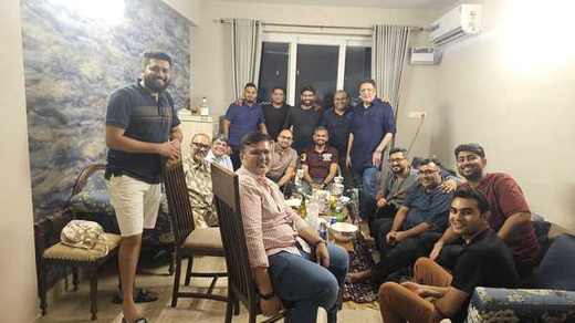 Boys night out at Neeraj's Home
